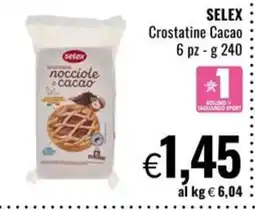 Famila Market Selex crostatine nocciole e cacao offerta