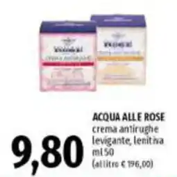 Emi Supermercati Acqua alle rose crema antirughe levigante, lenitiva offerta