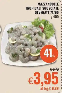 Famila Market Mazzancolle tropicali sgusciate offerta