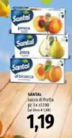 Emi Supermercati Santal succo di frutta offerta