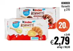Famila Market Kinder Kornetti offerta