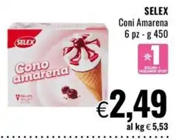 Famila Market Selex Cono amarena offerta