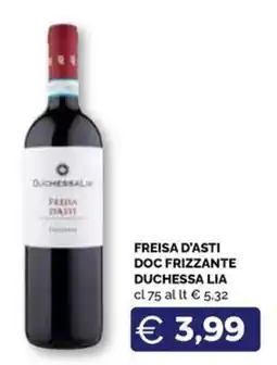 Maxisconto Freisa d'asti doc frizzante duchessa lia offerta
