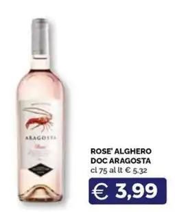 Maxisconto Rose' Alghero Doc Aragosta offerta