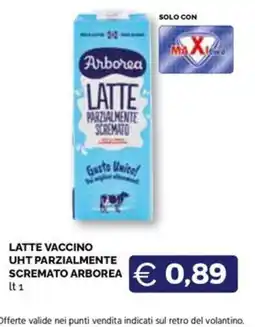 Maxisconto Latte vaccino UHT parzialmente scremato Arborea offerta