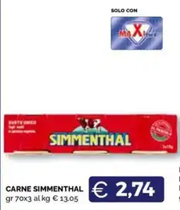 Maxisconto Carne Simmenthal offerta