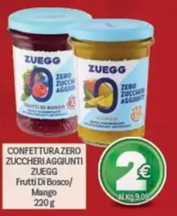 Crai Confettura zero zuccheri aggiunti Zuegg Frutti Di Bosco/Mango offerta