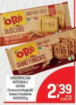 Crai Oro Frollini Integrali Saiwa offerta