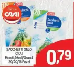 Crai Sacchetti gelo Crai offerta