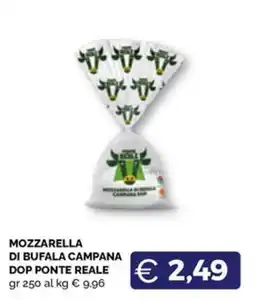 Maxisconto Mozzarella di bufala campana dop ponte reale offerta