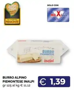 Maxisconto Burro alpino piemontese inalpi offerta