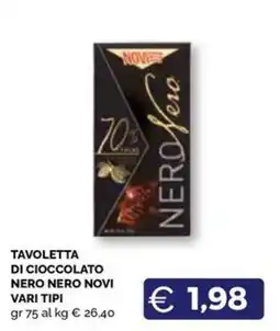 Maxisconto Tavoletta di cioccolato nero nero novi offerta