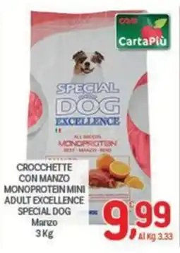 Crai Special Dog Excellence Crocchette con Manzo offerta