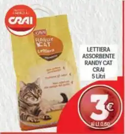 Crai Lettiera assorbente Randy Cat Crai offerta
