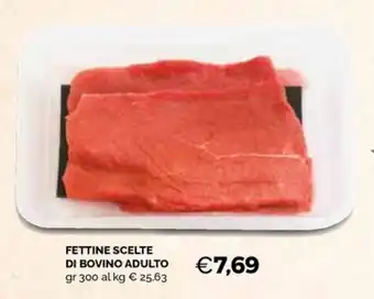 Fettine scelte di bovino adulto