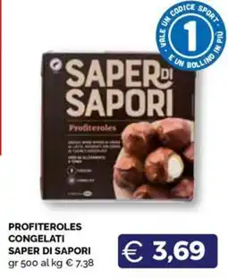 Maxisconto Profiteroles congelati Saper di Sapori offerta