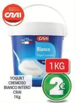 Crai Yogurt cremoso bianco intero Crai offerta