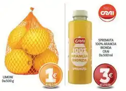 Crai Spremuta 100% arancia bionda Crai offerta