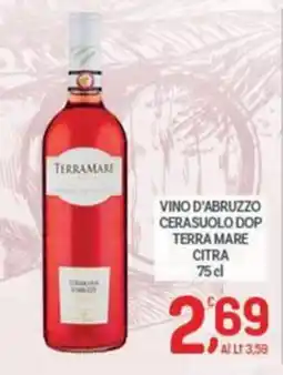 Crai Vino d'Abruzzo Cerasuolo DOP Terra Mare Citra offerta