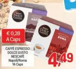 Crai Caffè espresso Dolce Gusto Nescafé Napoli/Roma offerta
