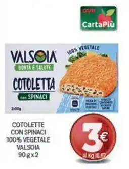 Crai Cotolette con spinaci ValsOia offerta