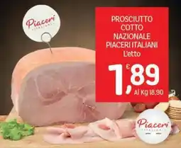 Crai Prosciutto cotto nazionale Piaceri Italiani offerta
