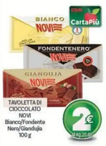 Tavoletta di cioccolato Novi