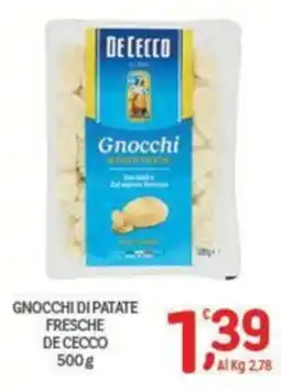 Crai Gnocchi di patate fresche De Cecco offerta