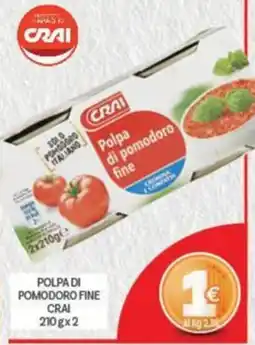 Crai Polpa di pomodoro fine Crai offerta