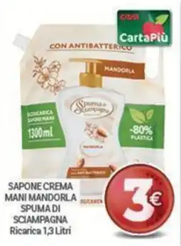 Crai Sapone crema mani mandorla spuma di sciampagna offerta
