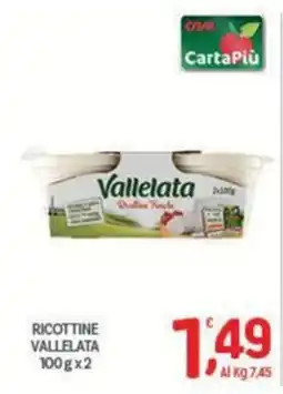 Crai Ricottine Vallelata offerta