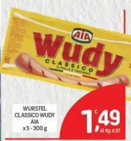 Crai Wurstel classico Wudy AIA offerta