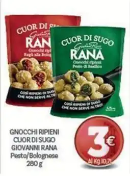 Crai Gnocchi ripieni cuor di sugo giovanni rana offerta