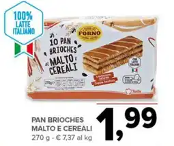 Todis Pan brioches malto e cereali offerta