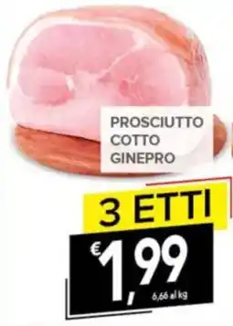Todis Prosciutto cotto Ginepro offerta