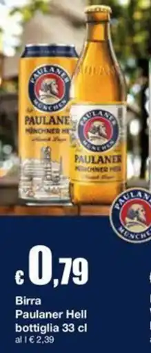 Sì con te Supermercati Birra Paulaner Hell offerta