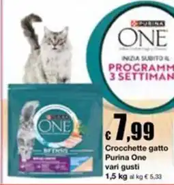 Sì con te Supermercati Crocchette gatto Purina One offerta