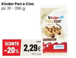 Coop Master Alleanza 3.0 Kinder Pan e Cioc offerta
