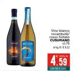 Altasfera Vino bianco rocabolè/rosso furtato Cusumano offerta