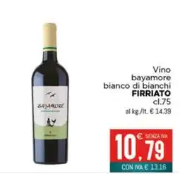 Altasfera Vino bayamore bianco di bianchi FIRRIATO offerta