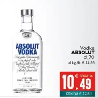 Altasfera Vodka Absolut offerta