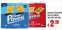 Risparmio Supermercati Gran Pavesi cracker offerta