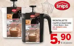 Todis Montalatte cappuccinatore snips offerta
