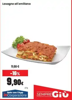 Coop Master Alleanza 3.0 Lasagne all'emiliana offerta