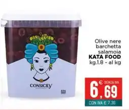 Altasfera Olive nere barchetta salamoia Kata Food offerta