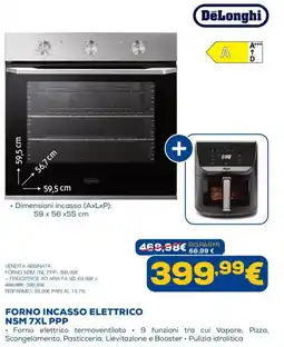 Euronics Forno incasso elettrico DeLonghi NSM 7XL PPP offerta