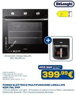 Euronics Forno elettrico multifunzione linea Life NSM 7NL PPP offerta