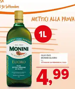 Todis Olio extra vergine di oliva Monini Elioro offerta