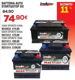 Bricofer Batteria auto Start&Stop imola offerta
