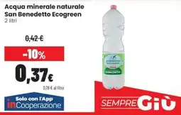 Coop Master Alleanza 3.0 Acqua minerale naturale San Benedetto Ecogreen offerta